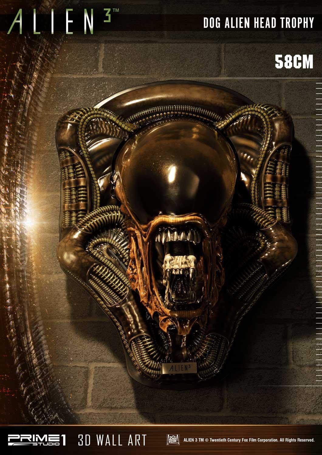 3 (Film) Dog Alien Head Trophy Open Mouth Version image 2