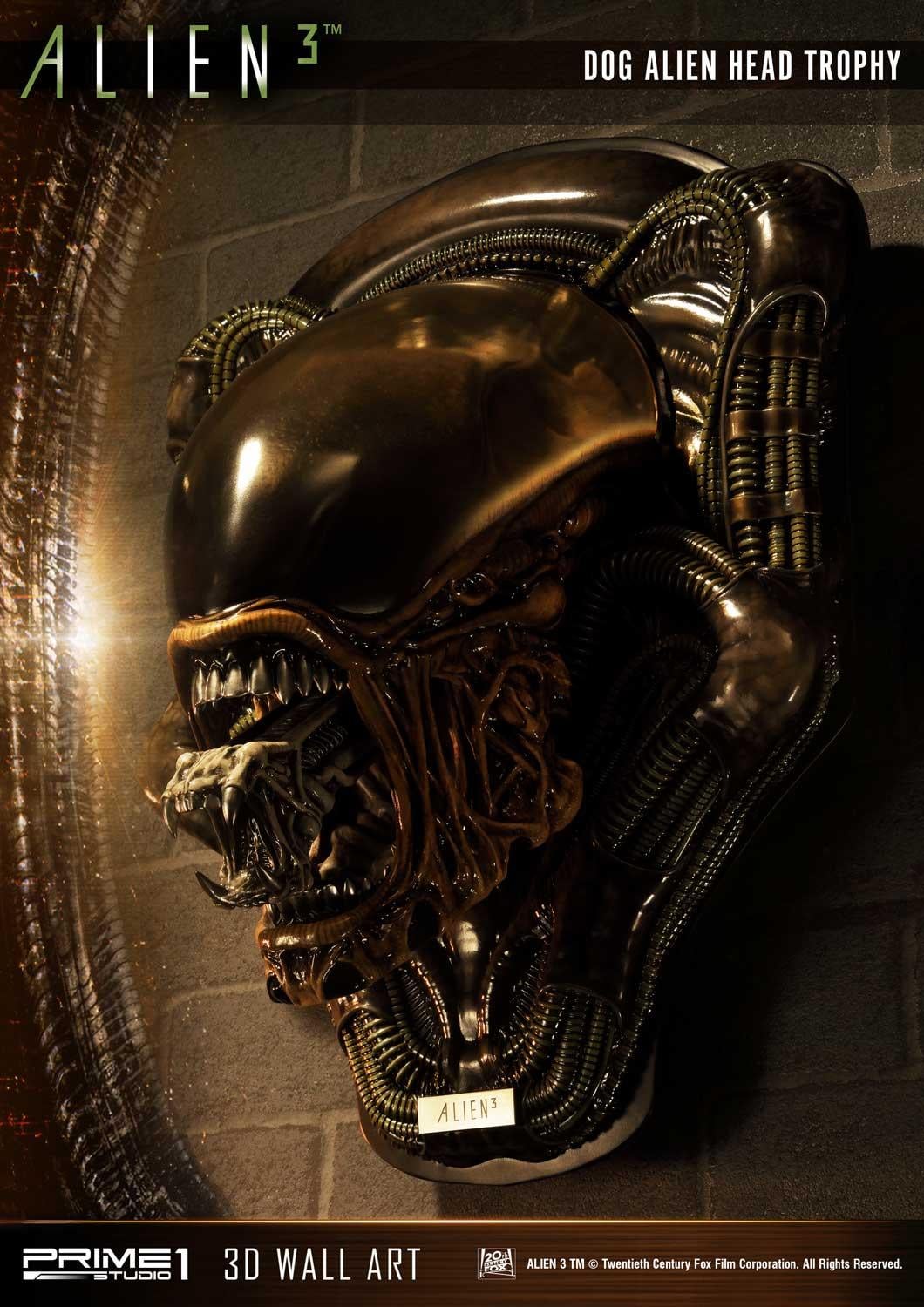 3 (Film) Dog Alien Head Trophy Open Mouth Version image 4