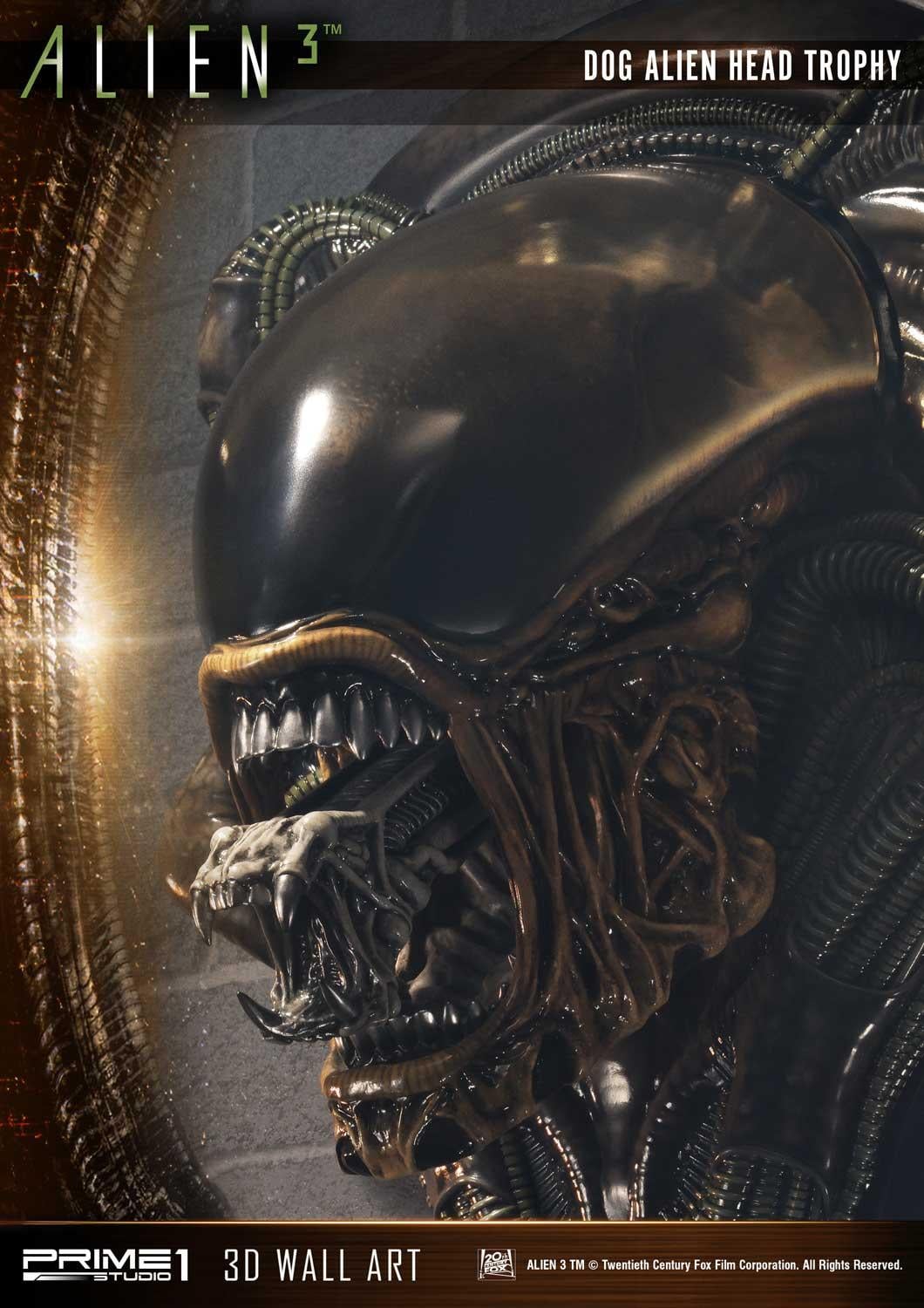 3 (Film) Dog Alien Head Trophy Open Mouth Version image 5