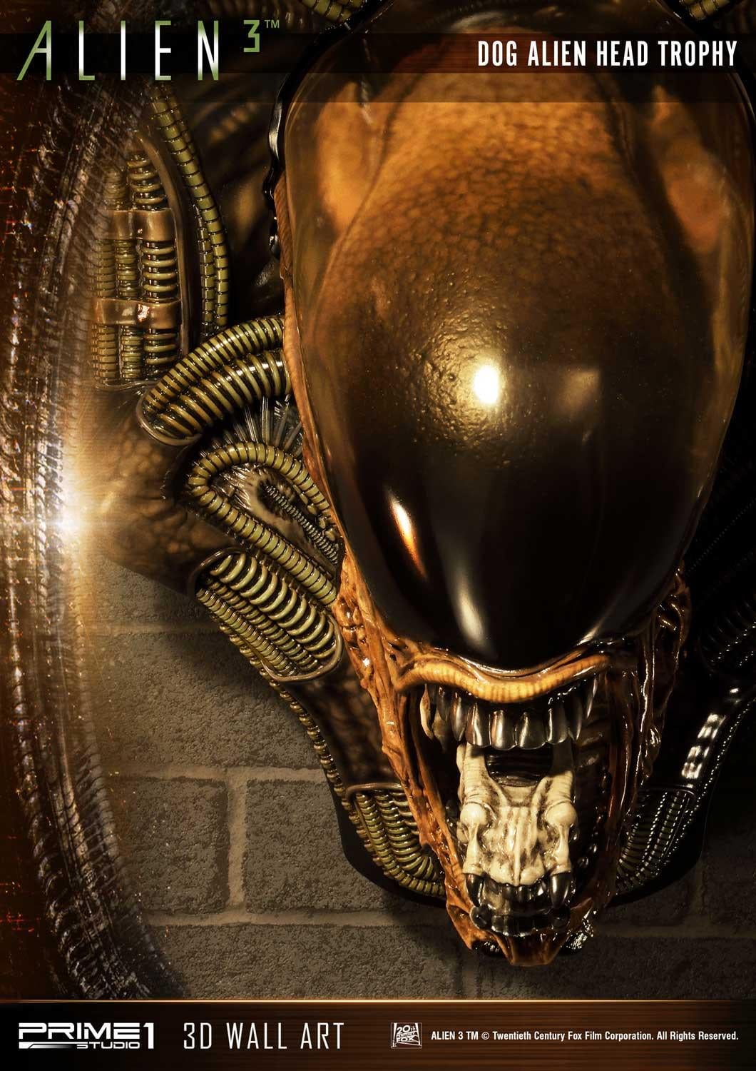 3 (Film) Dog Alien Head Trophy Open Mouth Version image 7