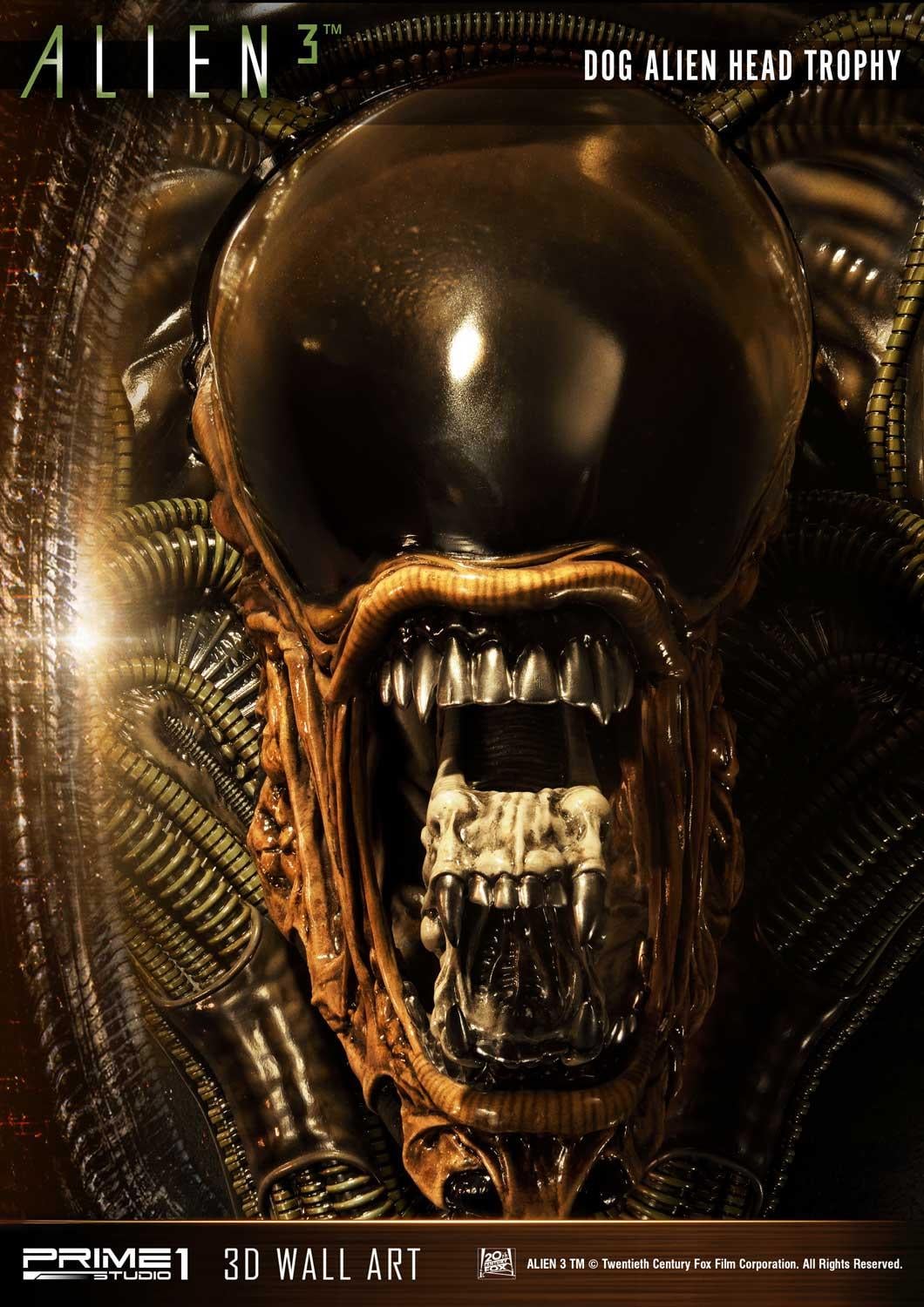 3 (Film) Dog Alien Head Trophy Open Mouth Version image 8