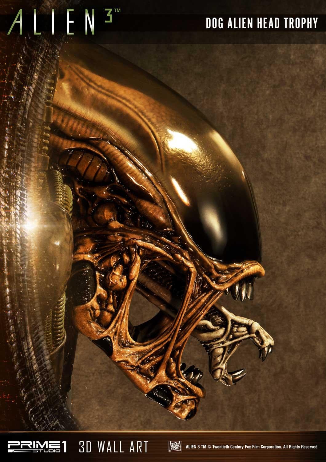 3 (Film) Dog Alien Head Trophy Open Mouth Version image 9