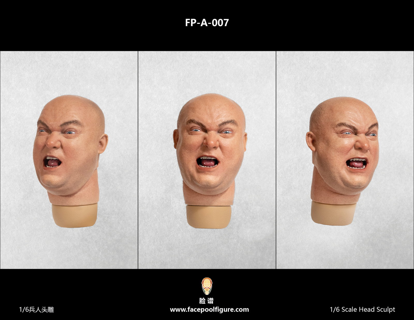 Expression Head - Caucasian A007 image 2