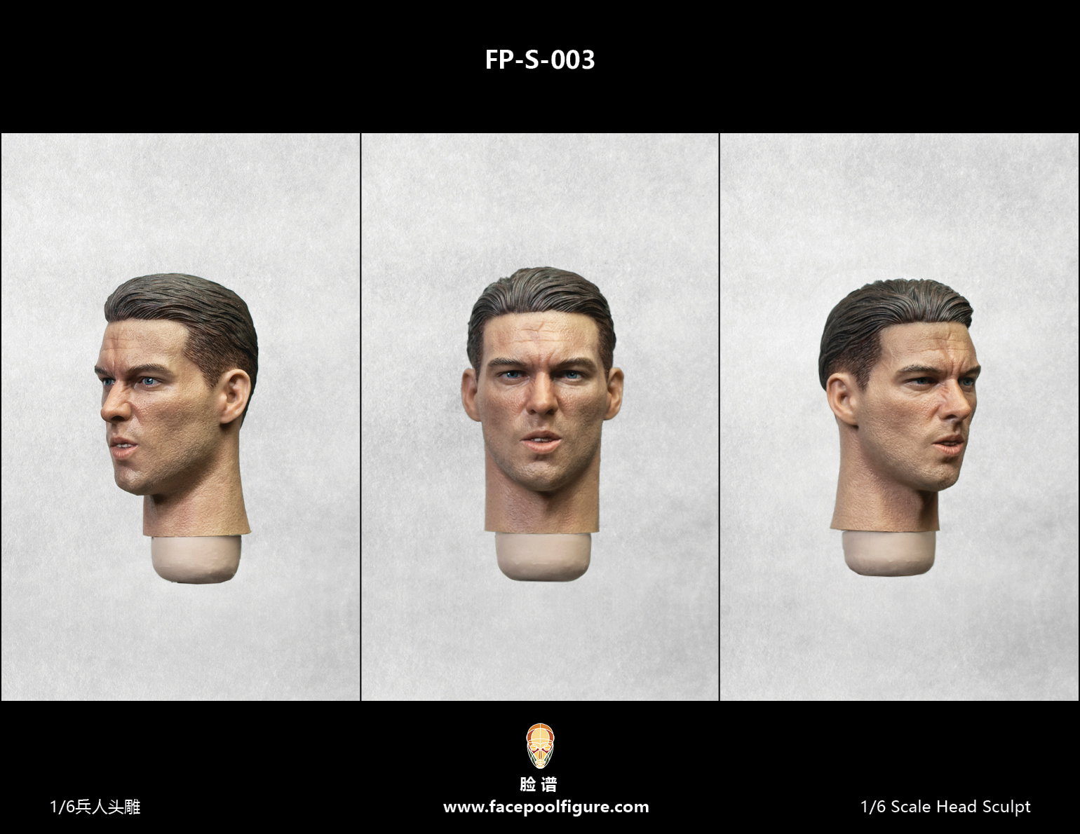 Expression Head - Caucasian S003 image 4
