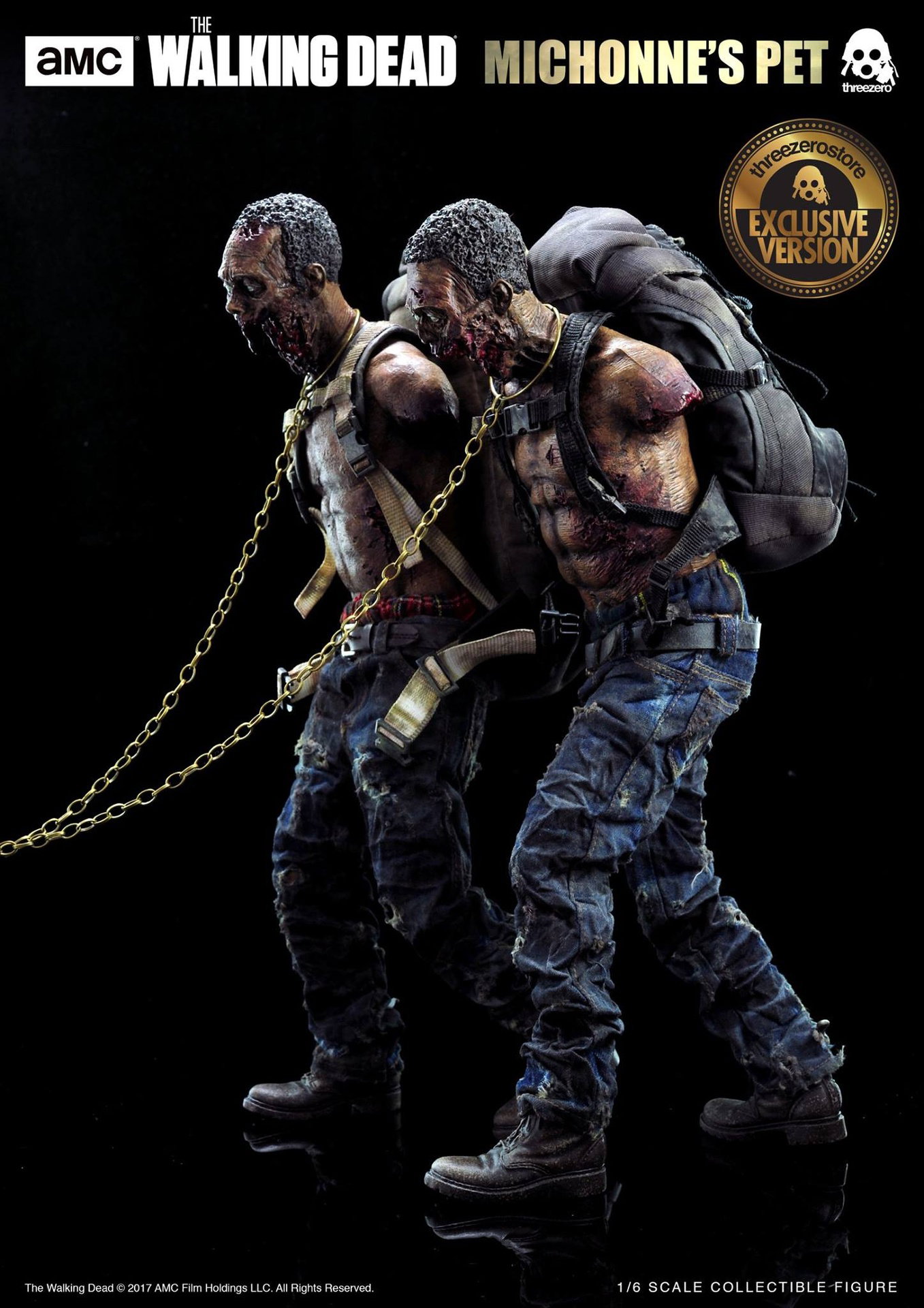 The Walking Dead Michonne with Michonne’s pets walker Twin Pack (Exclusive) image 2