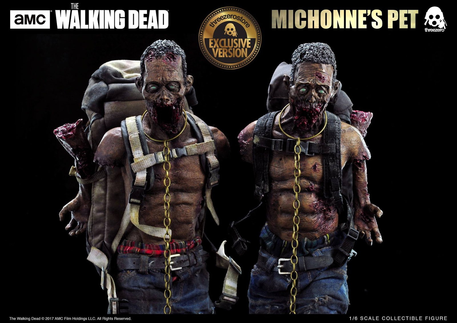 The Walking Dead Michonne with Michonne’s pets walker Twin Pack (Exclusive) image 7